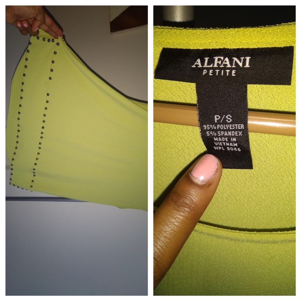 Alfani lime green top - Picture 2 of 4